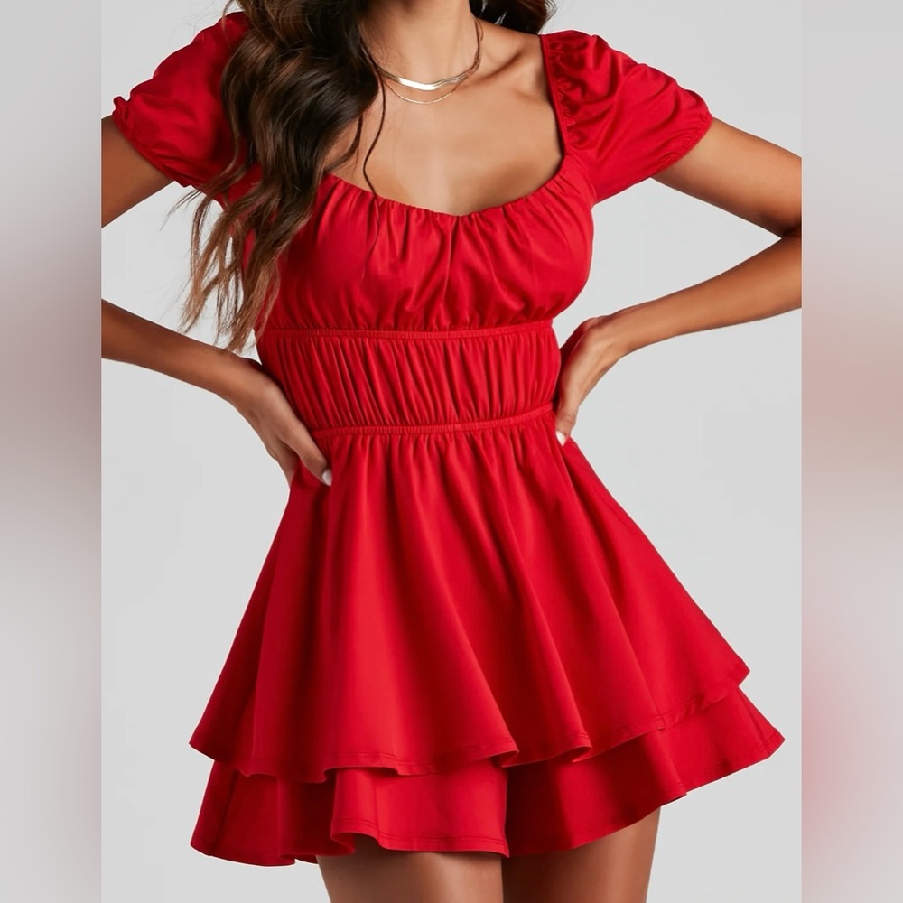 Red Windsor Romper
